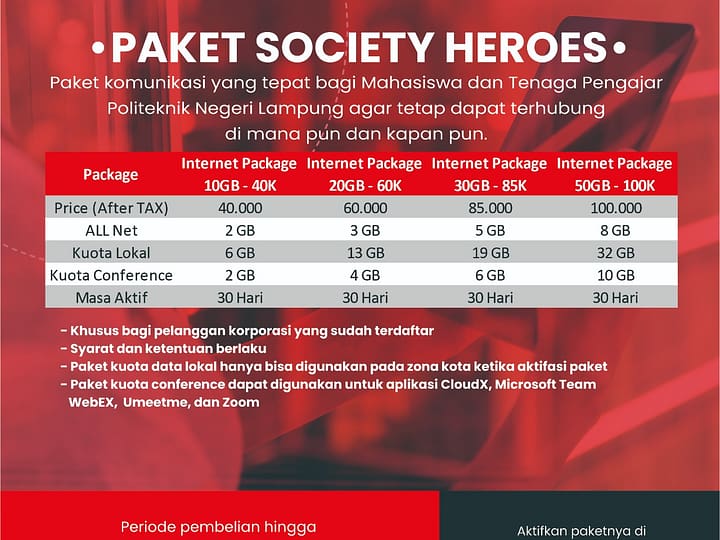 Kerjasama Polinela dan Telkomsel “Paket Society Heroes”